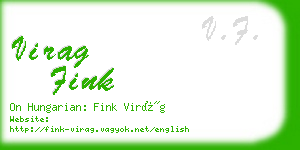 virag fink business card